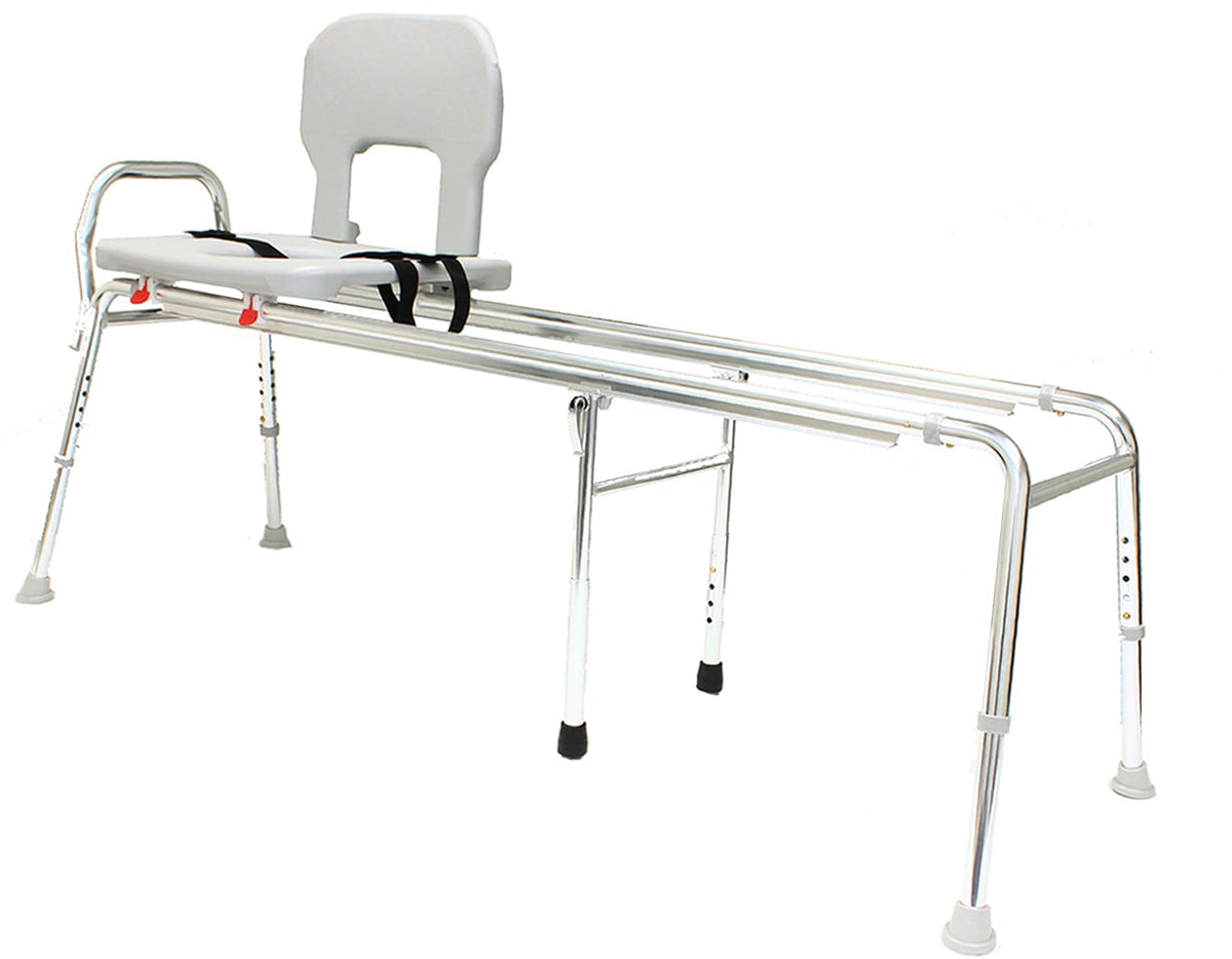 Toilet-to-Tub Transfer Bench with Cut Out Seat T3398