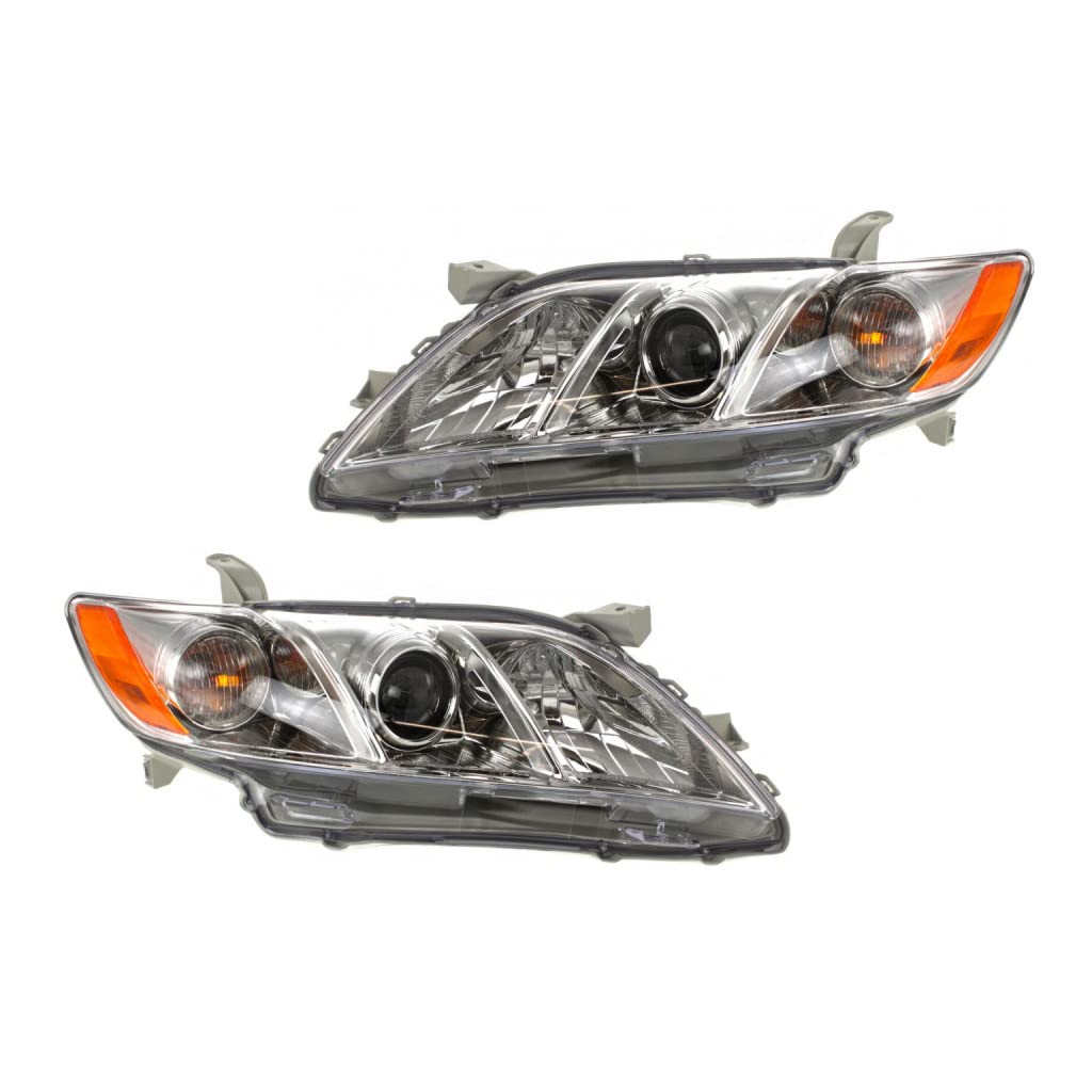 Toyota Camry 2007 2008 2009 Headlight Assembly Driver and Passenger Side Pair P557