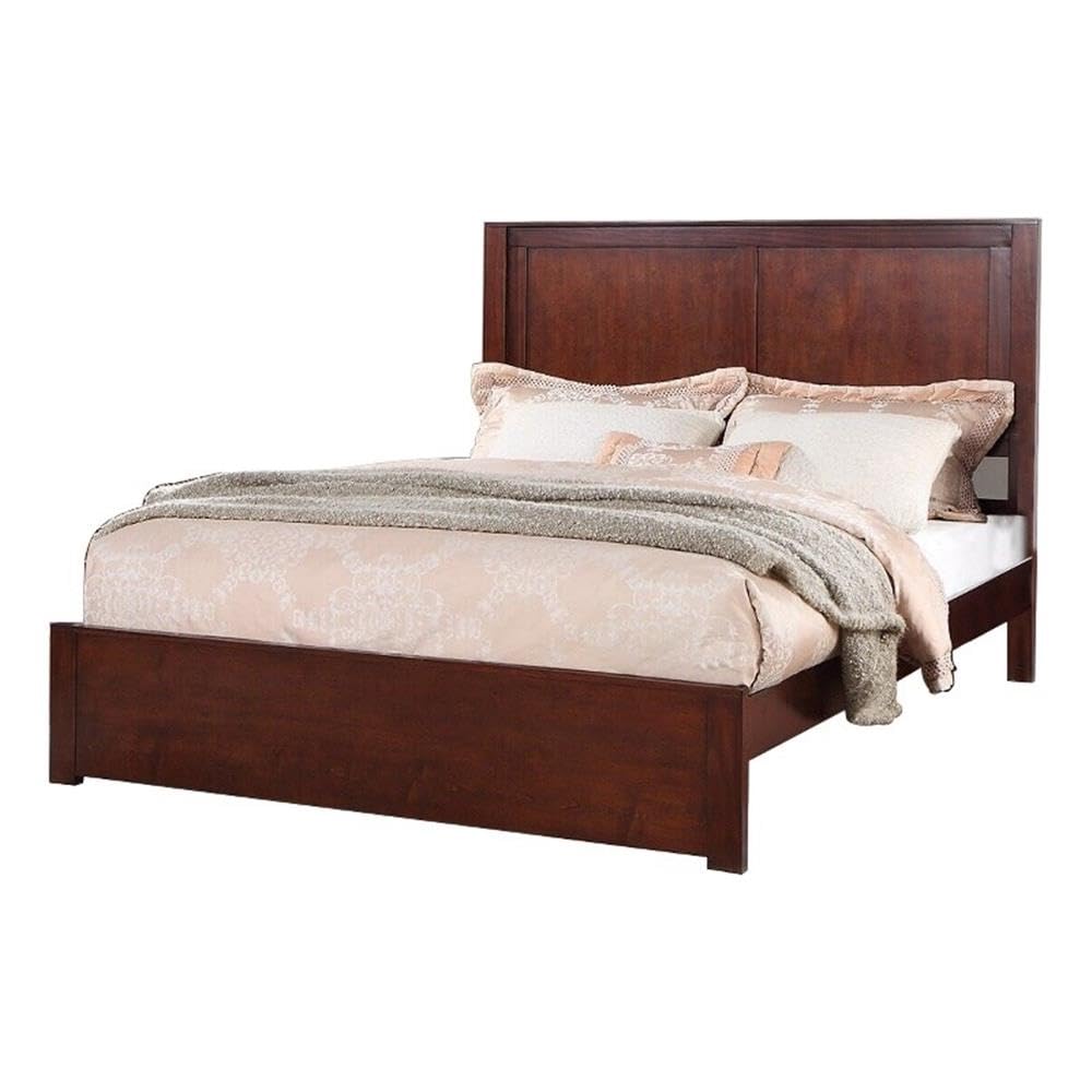 California King Solid Wood Platform Bed with Underbed Storage E3785