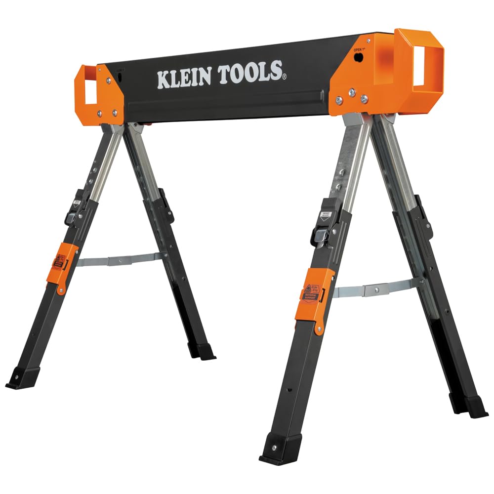 Folding Sawhorse 26-Inch to 32-Inch Adjustable Height 1-Pack I744551