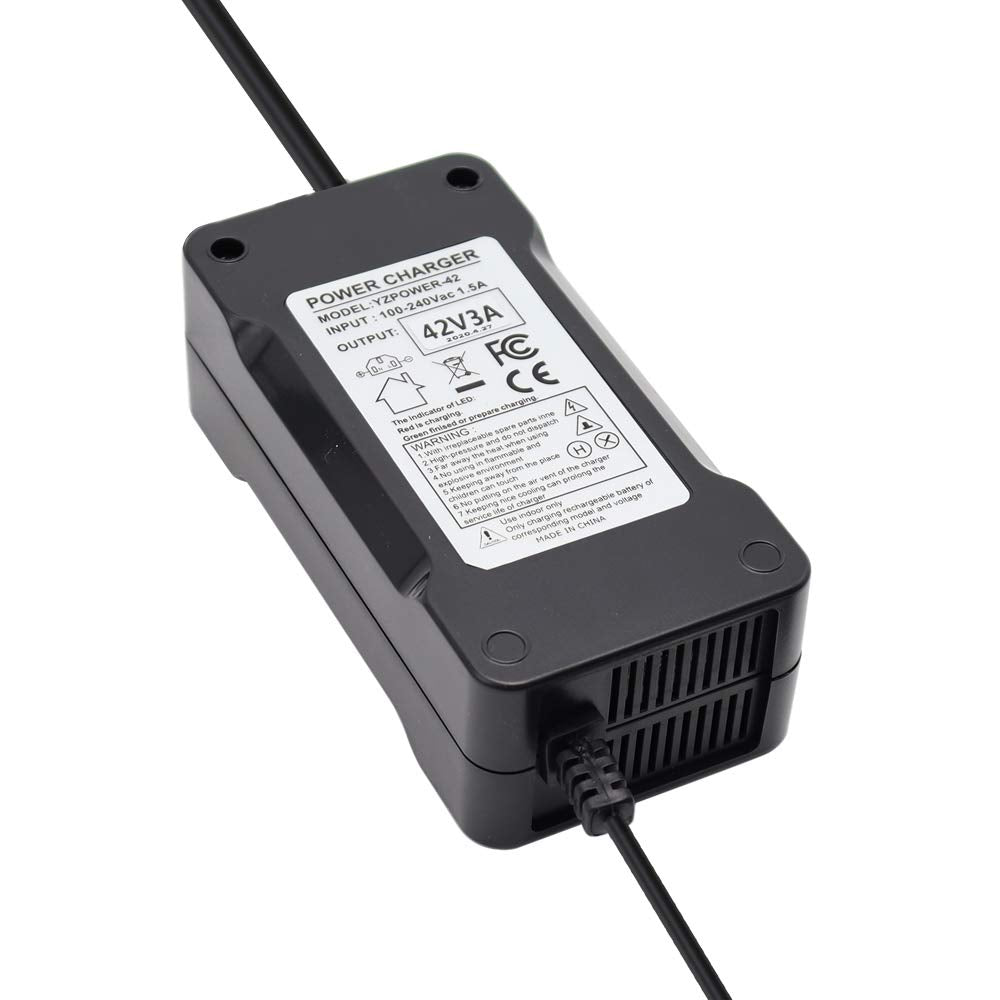 42V 3A Power Supply Adapter Charger with 5.5x2.5mm DC Plug and 5.5x2.1mm Adapter W656214