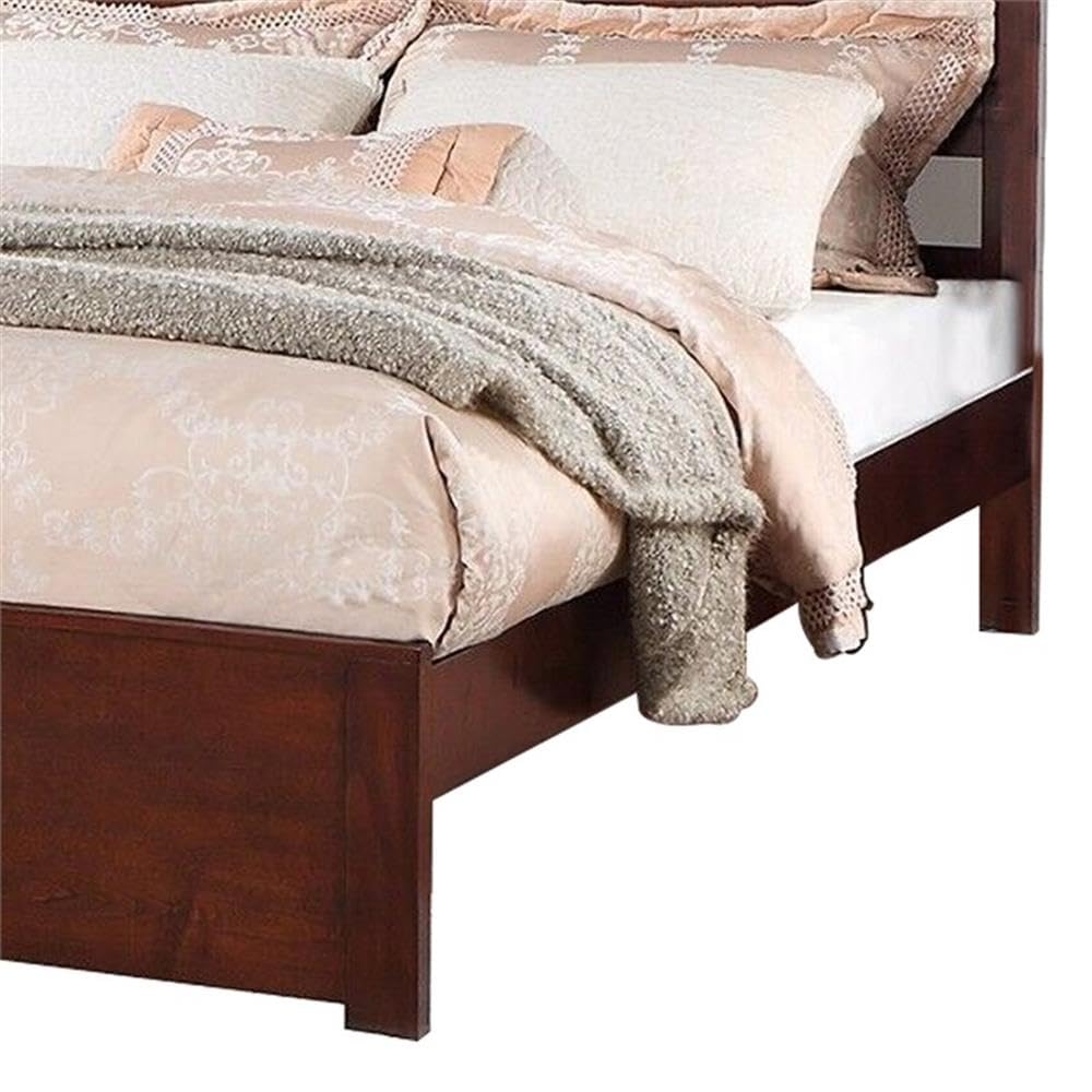 California King Solid Wood Platform Bed with Underbed Storage E3785