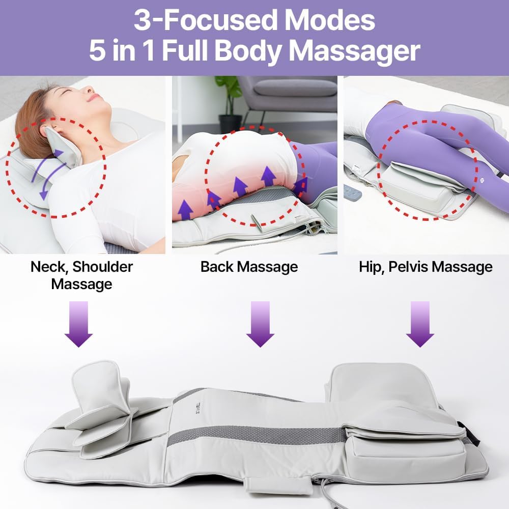 Full Body Stretching Massage Mat, 26 Air Cells, 7 Modes G451