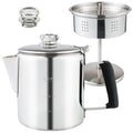 Stainless Steel Stove Top Percolator Coffee Pot 6 Cup U66121