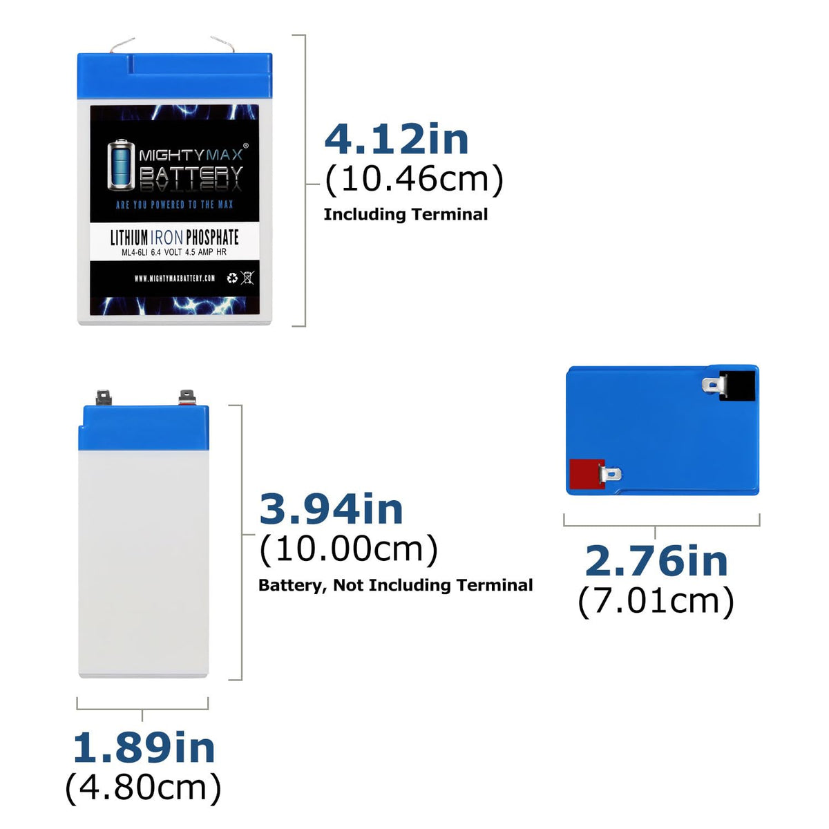 6V 4.5AH Lithium Replacement Battery P1696