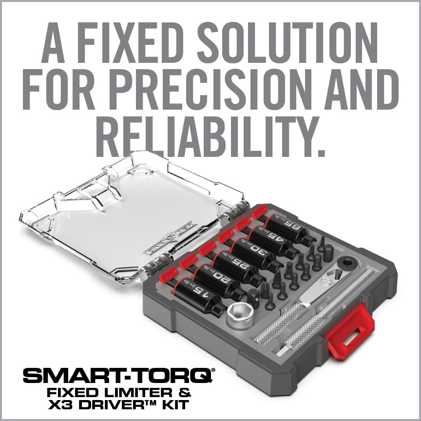 Torque Screwdriver & Ratcheting Driver Tool Set with 12 Bits & Storage Case O5870