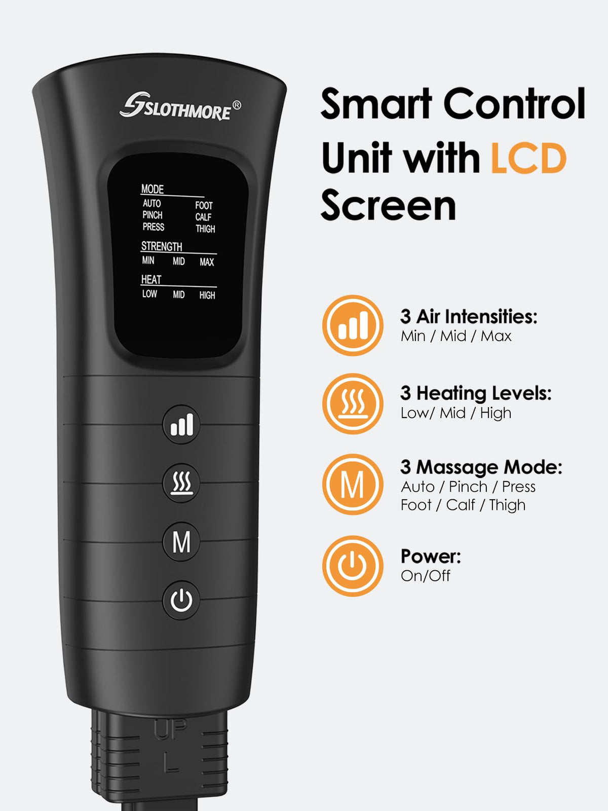 Air Compression Leg Massager with Heat T80104