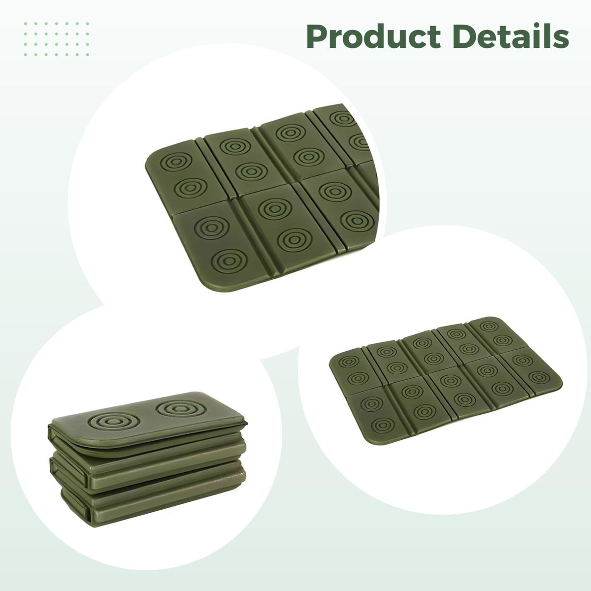 2 Pcs Waterproof Foam Camping Mat and Seat Cushion W8382