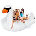 4-Person Inflatable Pool Float with Cup Holders O203