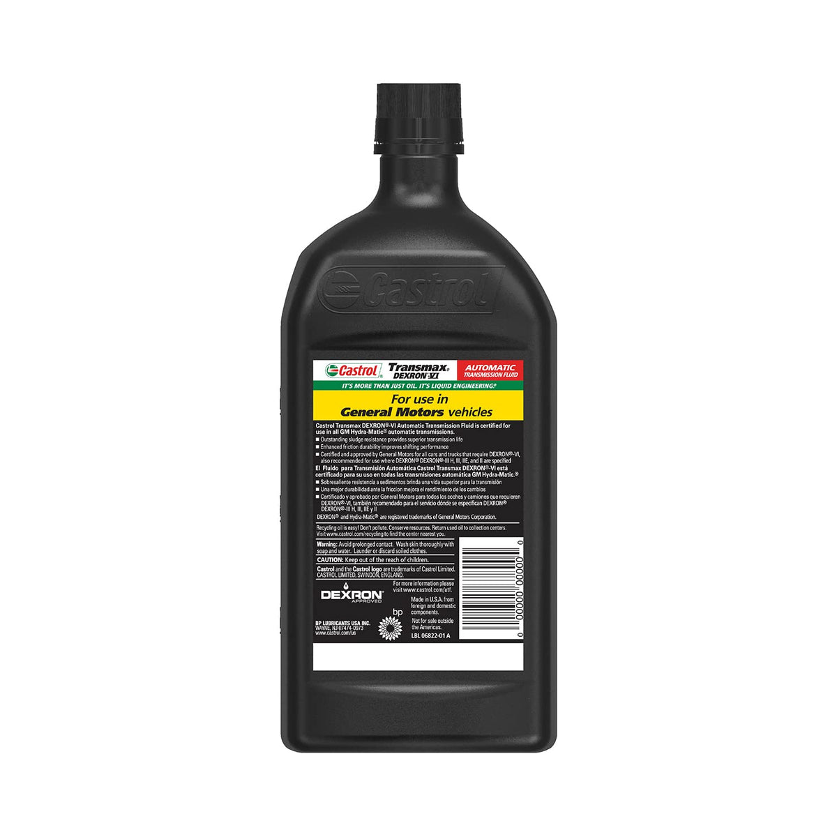 Automatic Transmission Fluid, 1 Quart, Pack of 6 L5465