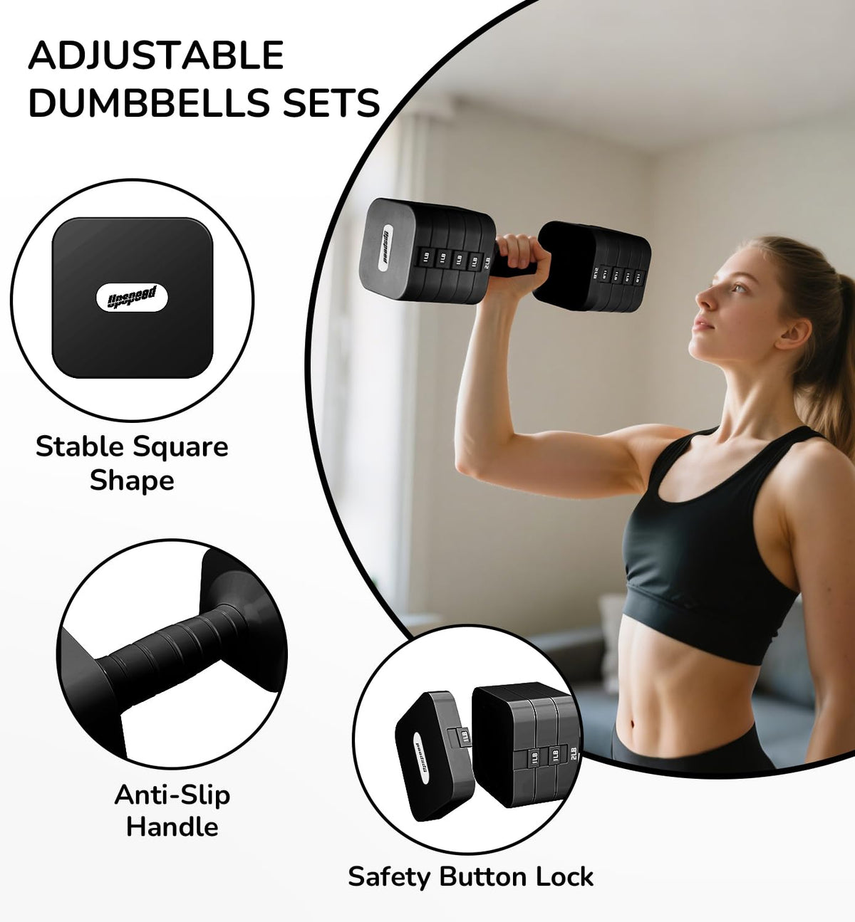 Adjustable Dumbbell Set 10 lb R59833