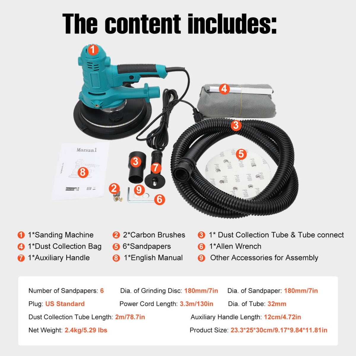 Variable Speed Handheld Electric Drywall Sander E63638