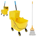 Commercial Mop Bucket with Wringer, 35 Quart Mop and Bucket Set N9215