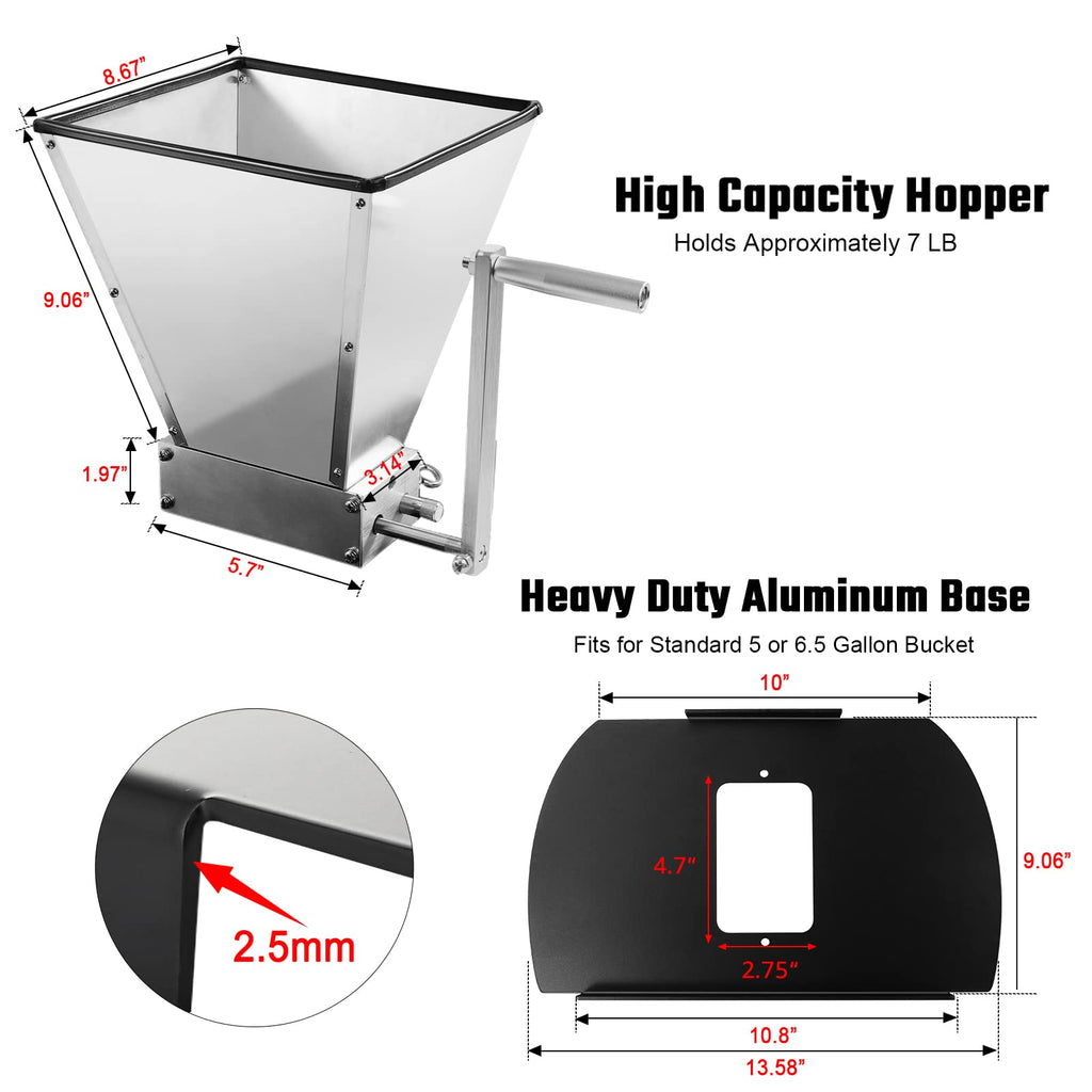 Manual Grain Mill with Stainless Steel Roller F738