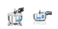 Stainless Steel Induction and Gas Compatible Pressure Cooker Combo Set, Silver (2 litre and 3 litre wide) E215