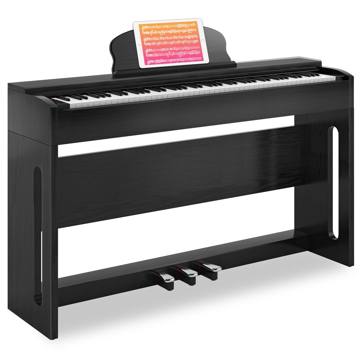88-Key Digital Piano with Stand & Pedals F809015