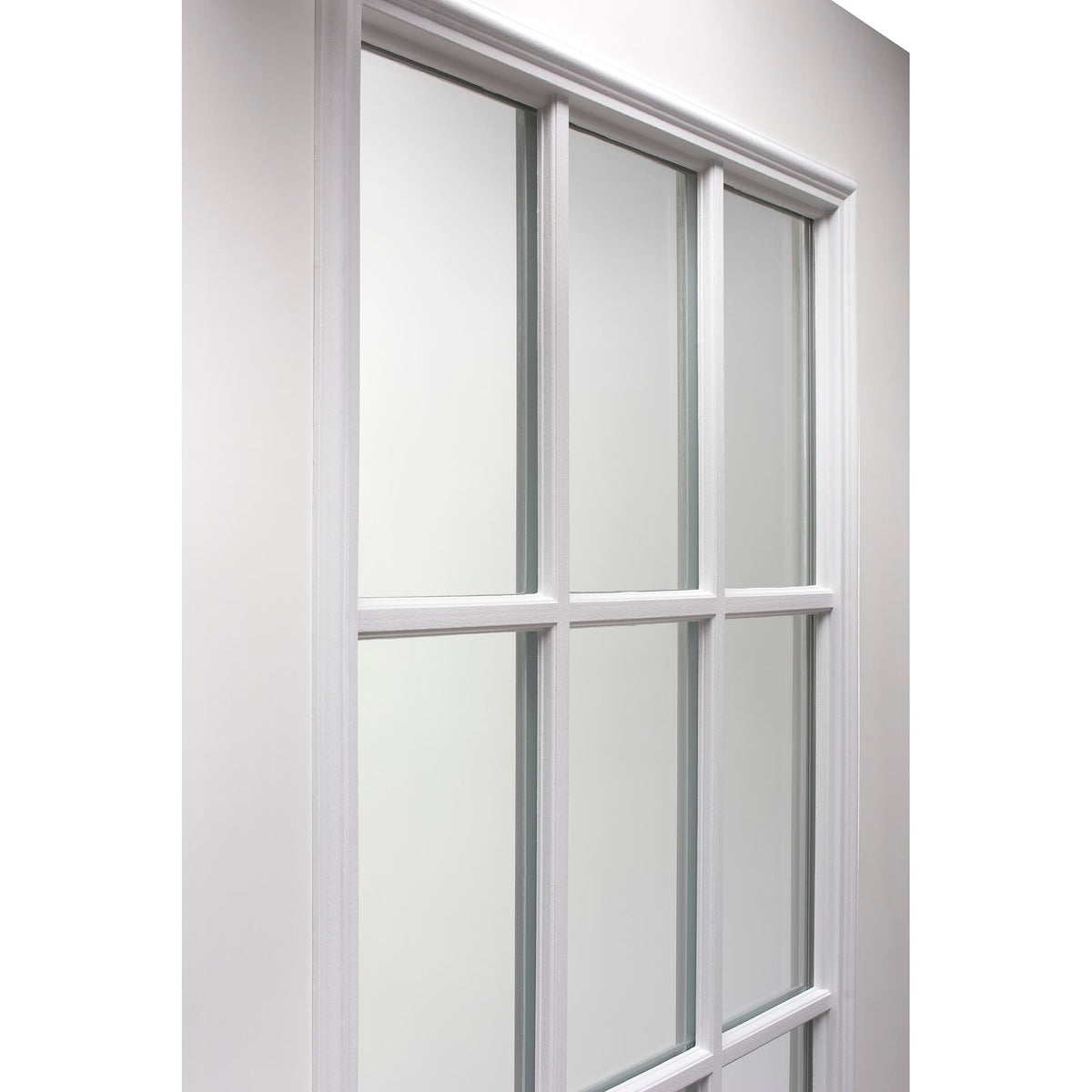 Fiberglass Smooth Primed Left Hand In-Swing Prehung Front Door 15 Lite Clear Glass 36" x 80" Z500