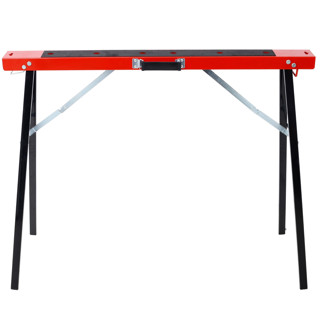 Black and Yellow Steel Folding Sawhorse Set 2-Pack Z4085