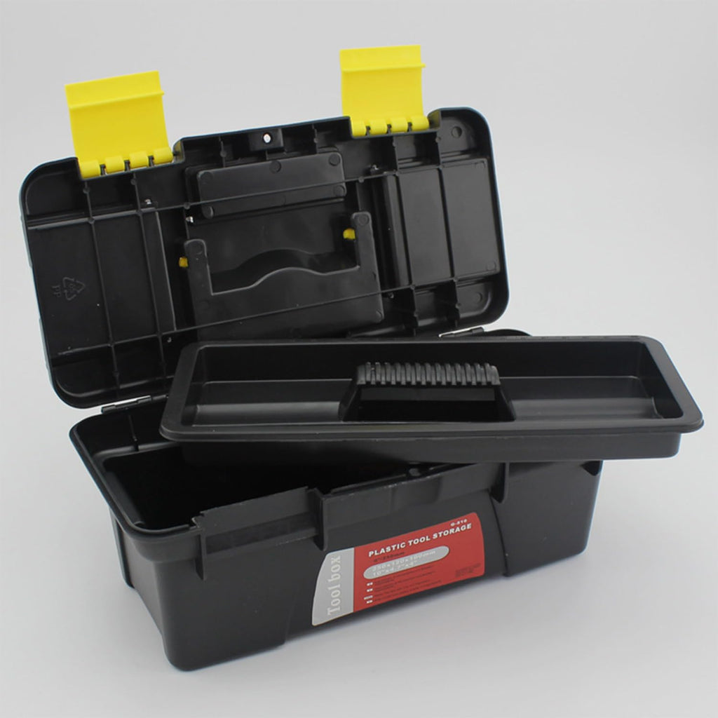 10" Plastic Tool Box with Removable Tool Tray G908