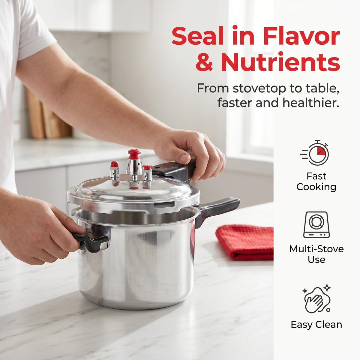 2 Liter Aluminum Alloy Pressure Cooker J930415