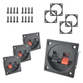 4 Pcs Speaker Box Terminal Cup with Sponge Cushion and Screws W490862