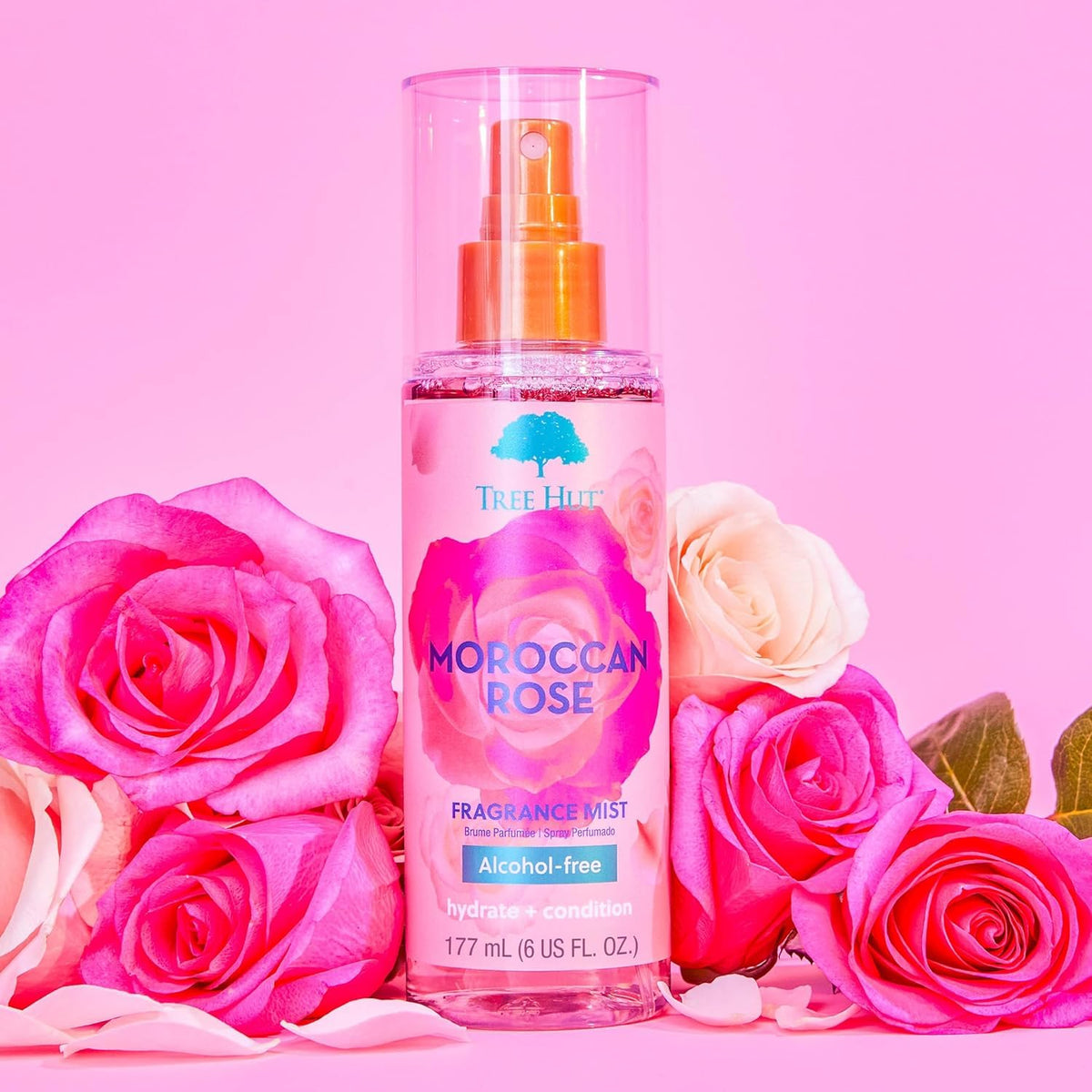 Hair and Body Mist, Moroccan Rose, 6 Fl Oz F39368