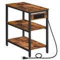 Charging Station End Table with 3 Tier Storage Shelf H478787