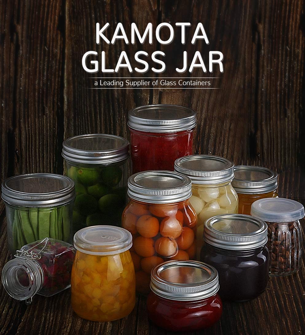 16oz Regular Mouth Mason Jars 12 Pack with Lids & Bands J41687