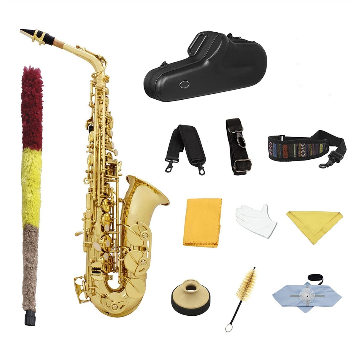Golden E Flat Alto Saxophone Set J863