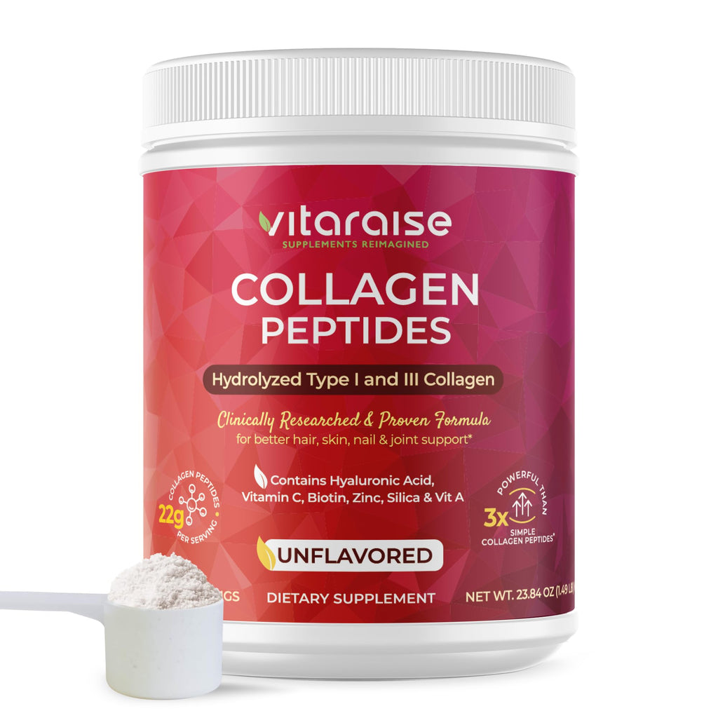 Hydrolyzed Collagen Powder, Grass Fed, 22g/Serving, 1.49lb L55790