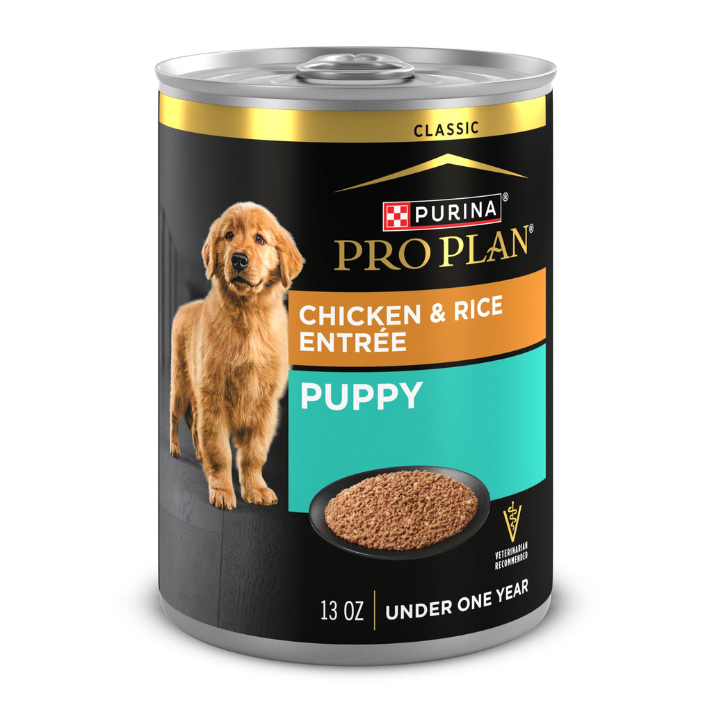 Wet Puppy Food Pate Chicken & Rice 12 Cans T822