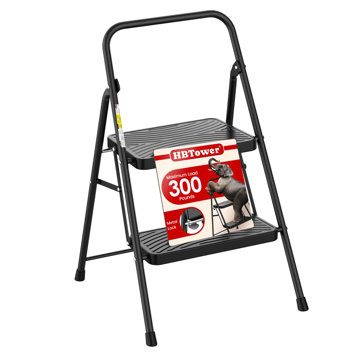 2 Step Ladder with Anti-Slip Pedal O18767