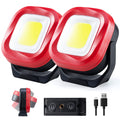Magnetic Work Light, 42 LEDs 1000 Lumens Rechargeable Portable Inspection Light (2 PCS) Y9849