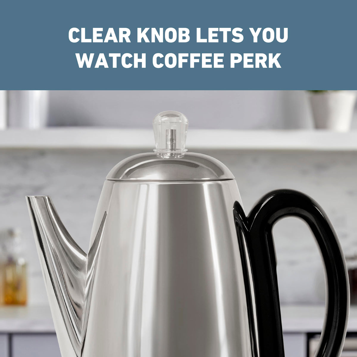 12-Cup Stainless Steel Electric Percolator Coffee Maker U6037