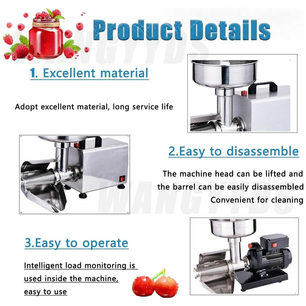 450W Electric Tomato Strainer Stainless Steel A564345