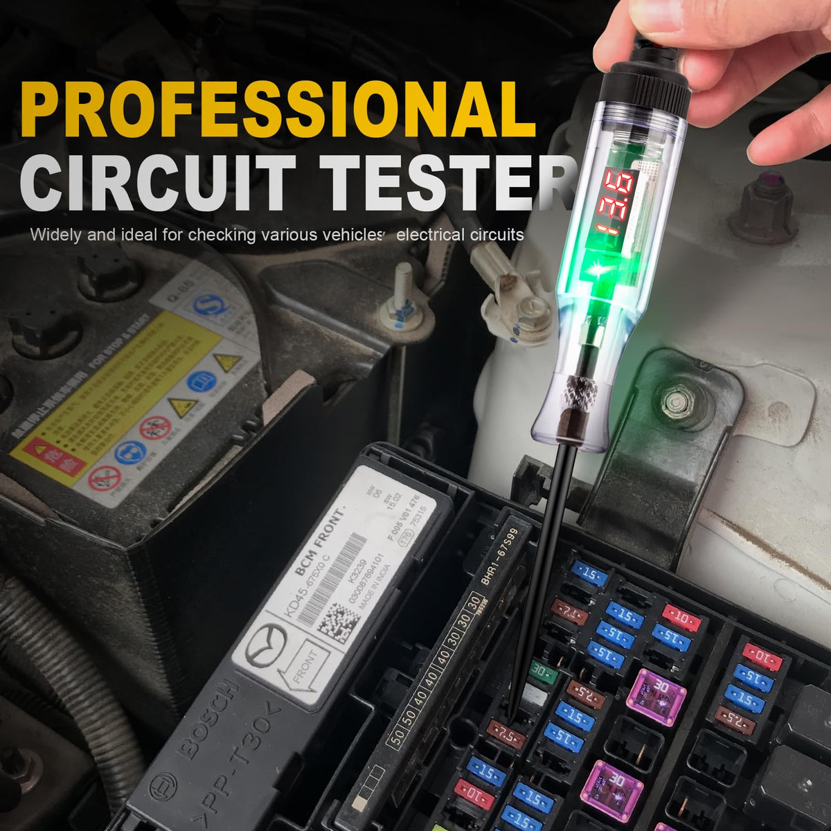 5-90V Digital LED Circuit Tester with Voltage Display H6089