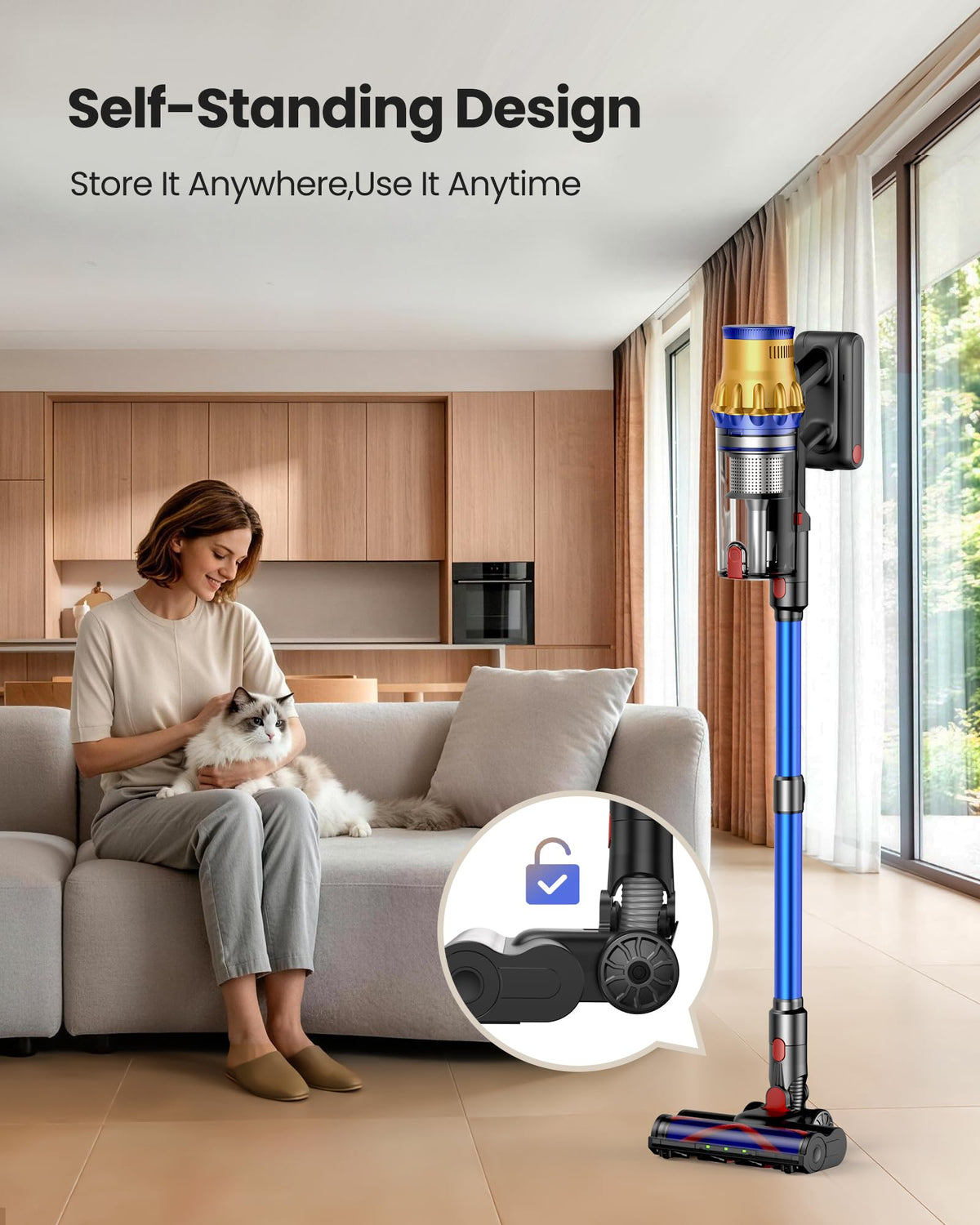 650W 55Kpa Cordless Stick Vacuum Cleaner D213970