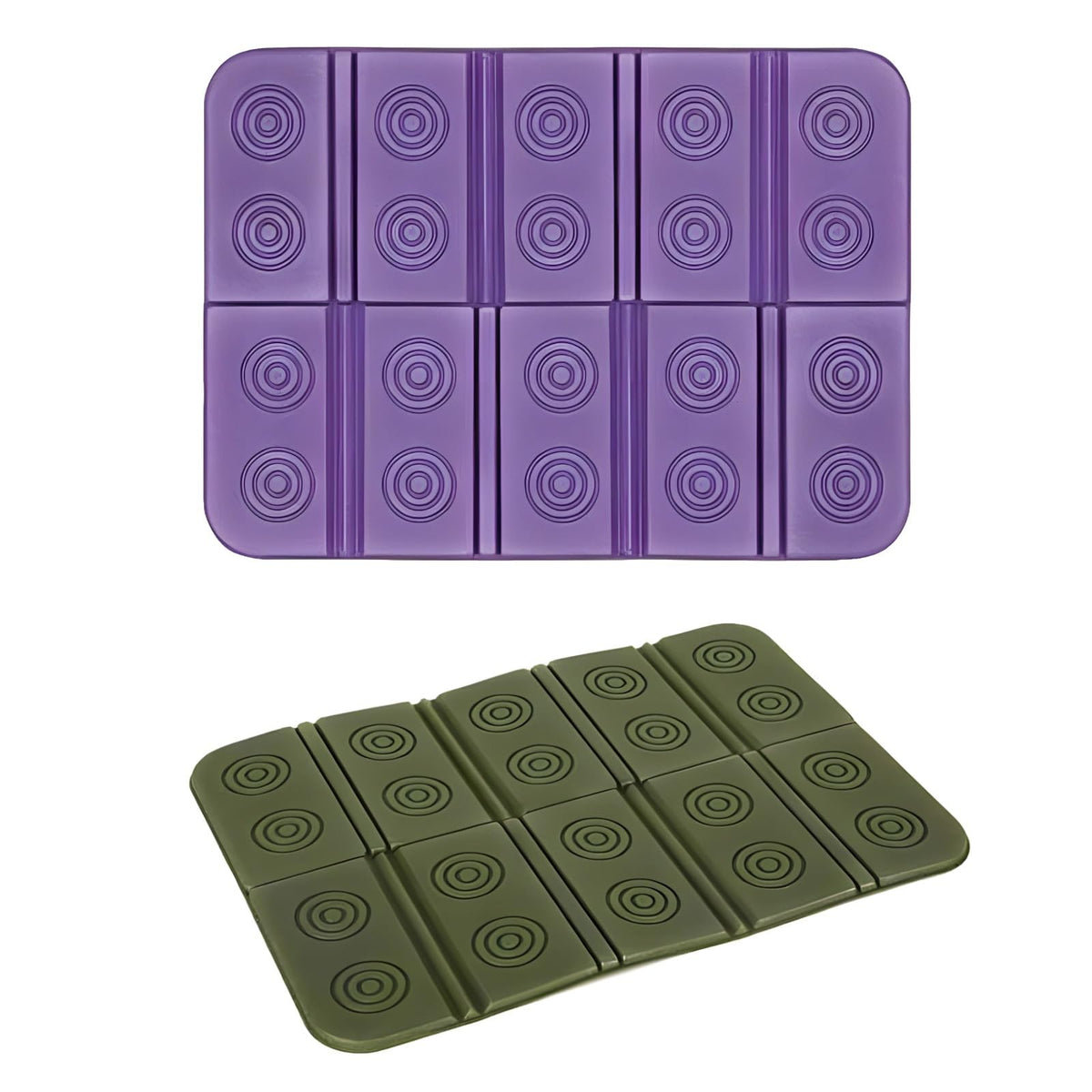 2 Pcs Waterproof Foam Camping Mat and Seat Cushion W8382