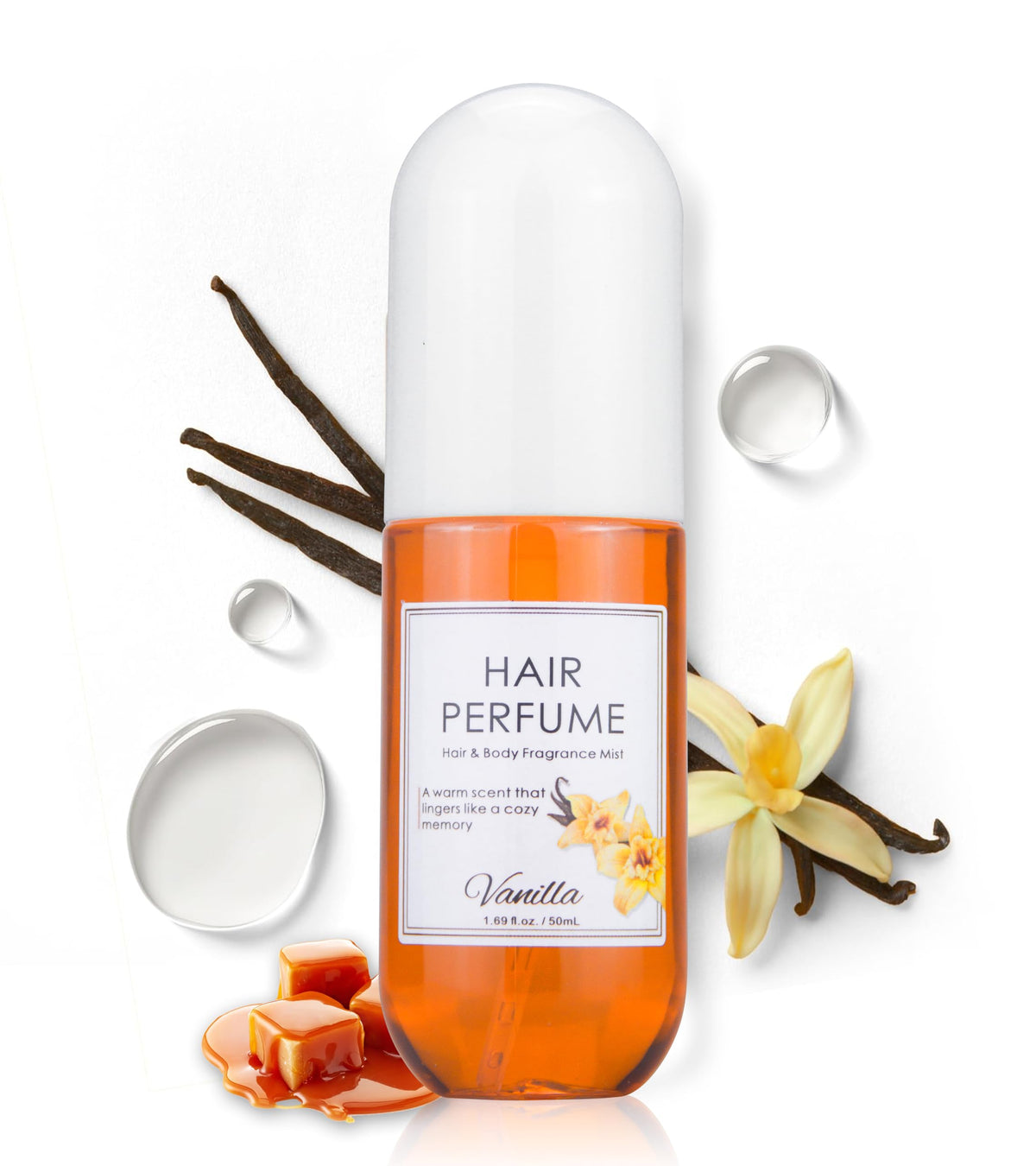 Vanilla Hair & Body Perfume Spray, Alcohol-Free, 1.7 Oz S75355