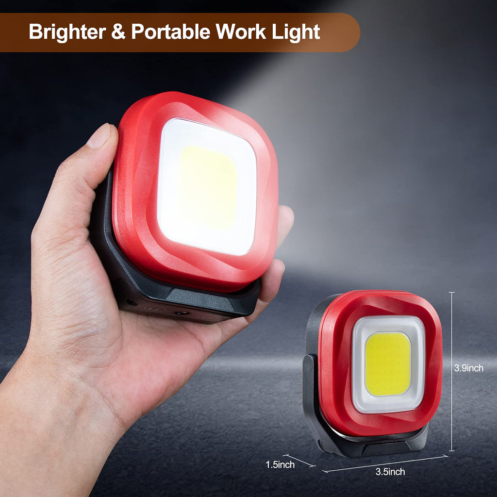 Magnetic Work Light, 42 LEDs 1000 Lumens Rechargeable Portable Inspection Light (2 PCS) Y9849