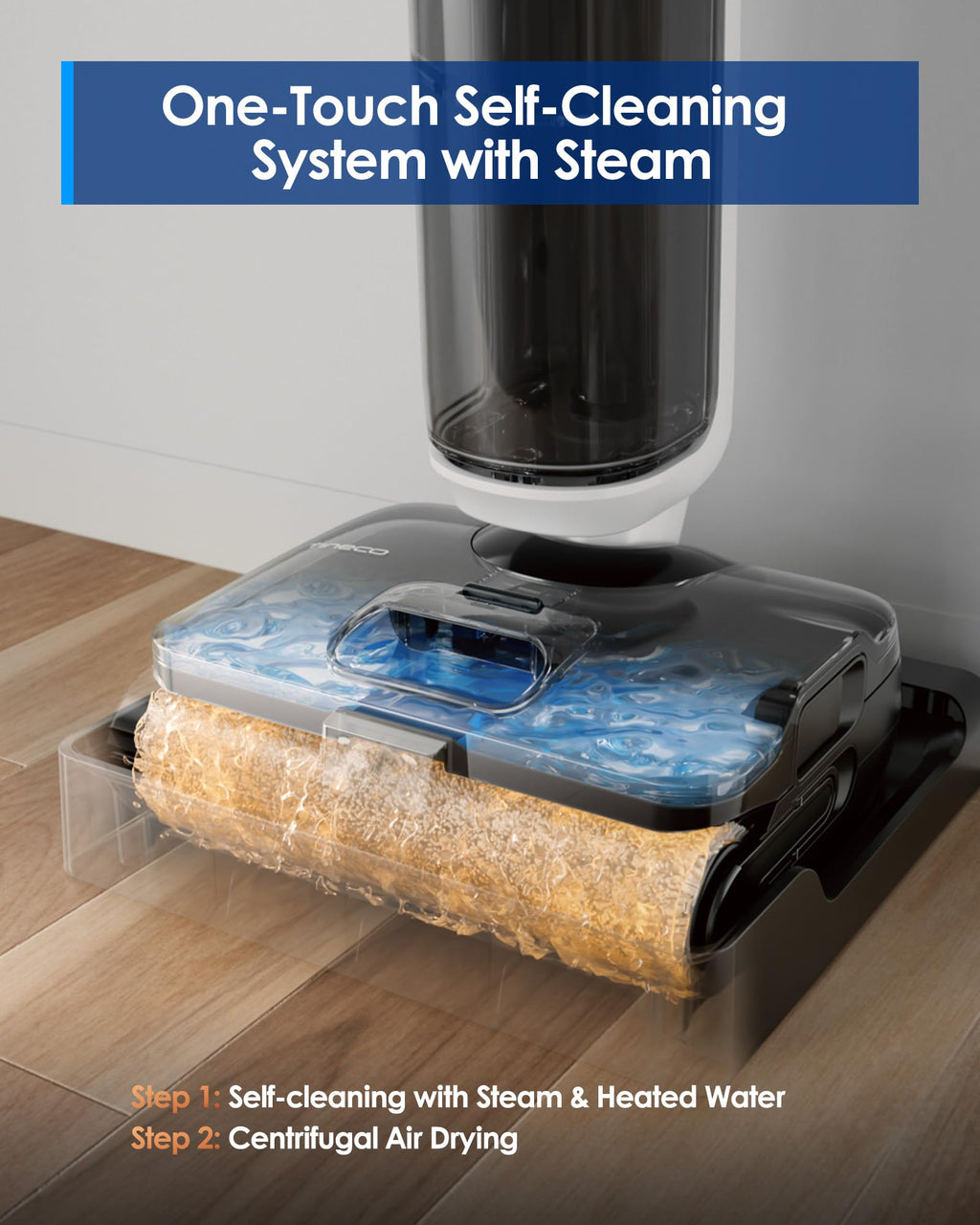 3-in-1 Wet Dry Vacuum Mop with Steam Function M578