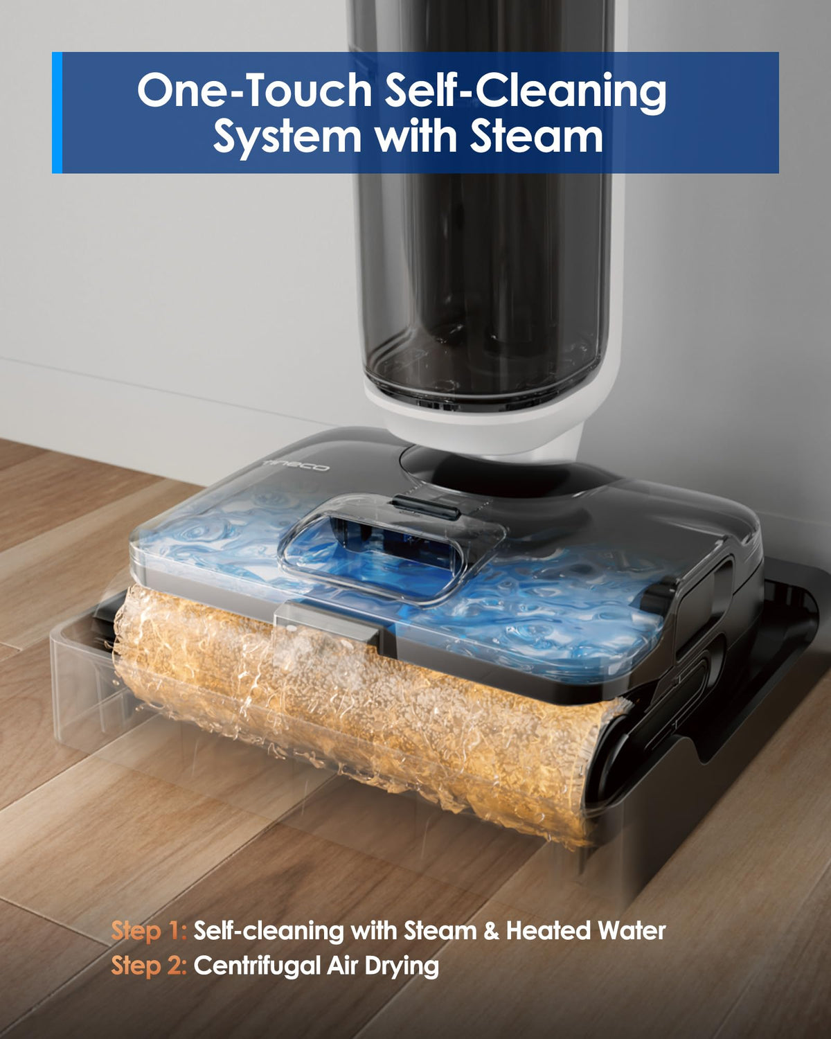 3-in-1 Wet Dry Vacuum Mop with Steam Function M578