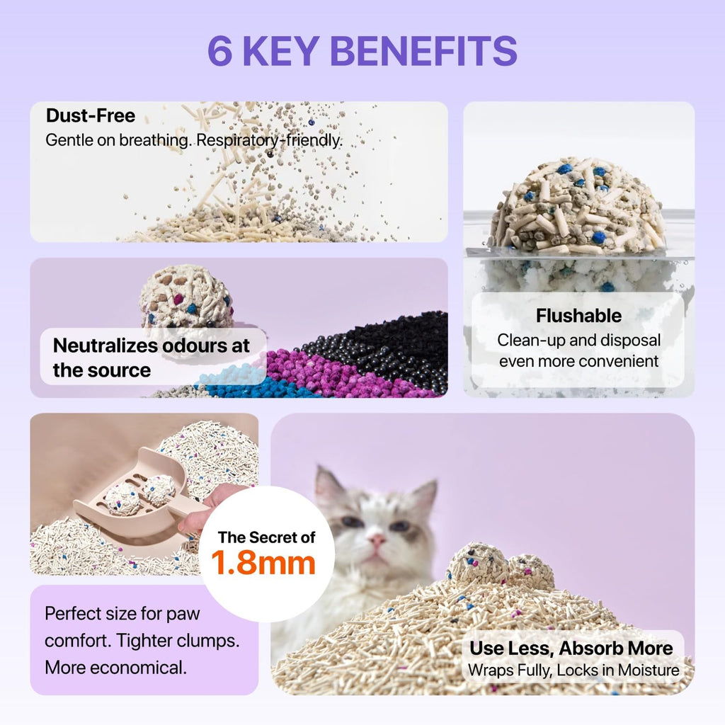 Mixed Tofu Cat Litter 5.5Lb 4 Pack Y687