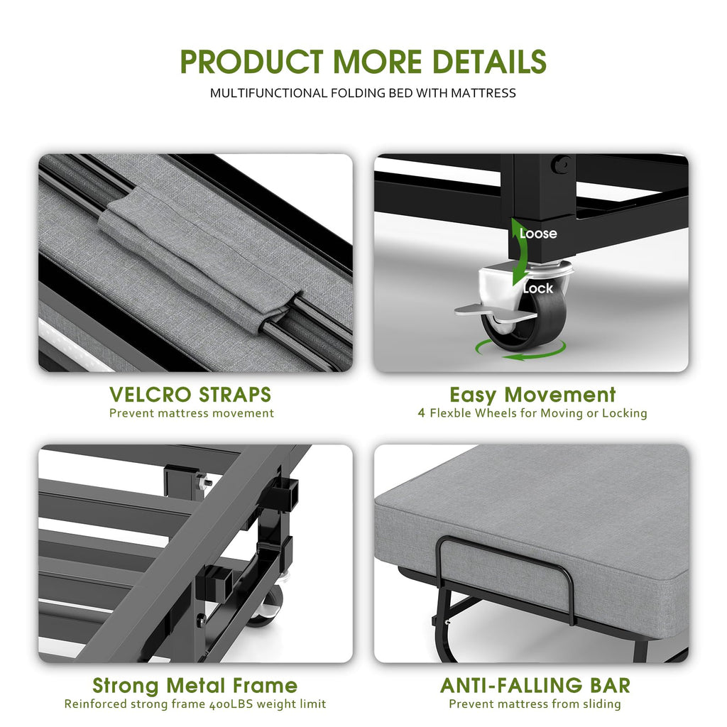 Folding Bed 75" x 31" A333302