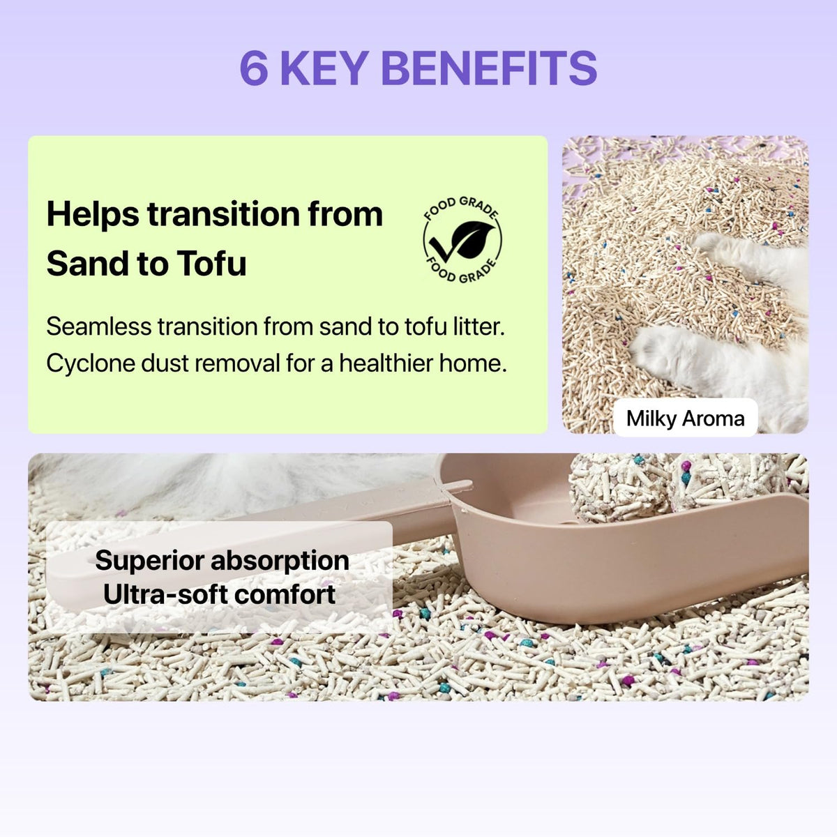 Mixed Tofu Cat Litter 5.5Lb 4 Pack Y687