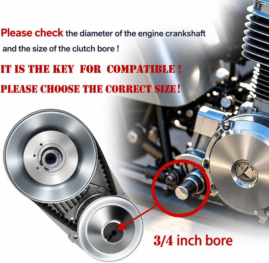 30 Series Torque Converter 3/4" Bore CVT Clutch Go Kart Mini Bike Parts Kit T430