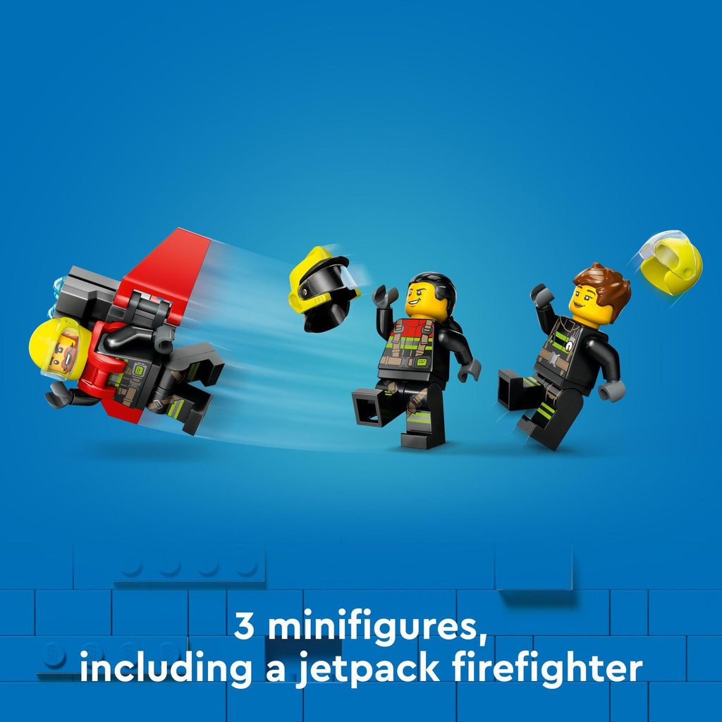 Fire Rescue Plane Toy with 3 Minifigures N66354