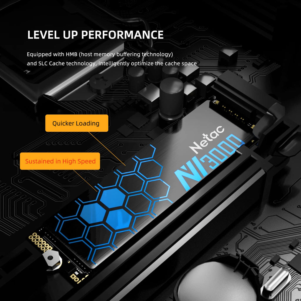 1TB NVMe PCIe Gen3x4 M.2 Internal Solid State Drive with Aluminum Heatspreader U35358