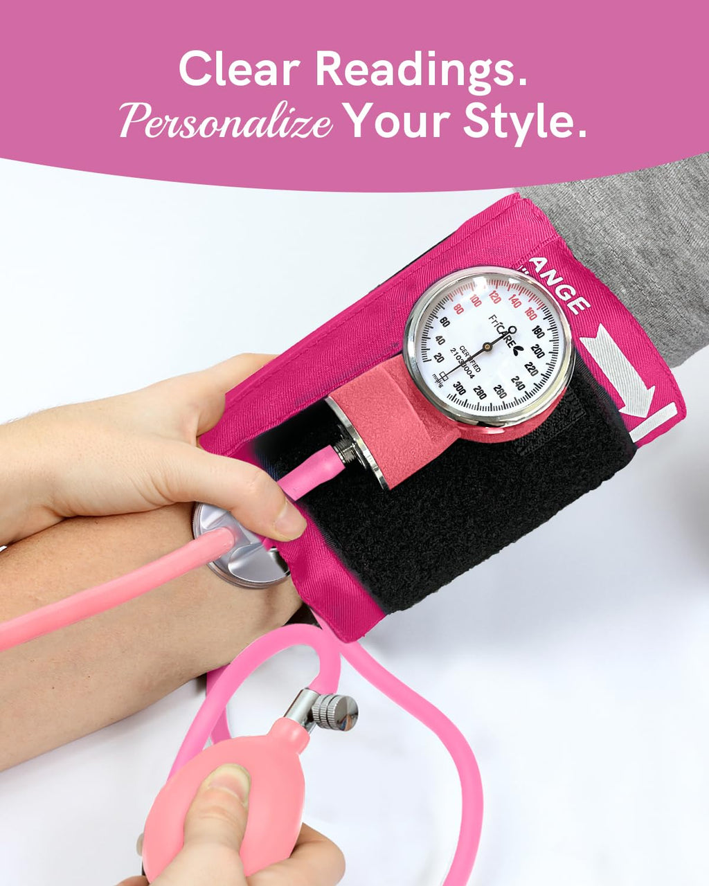 Pink Manual Blood Pressure Cuff F271274