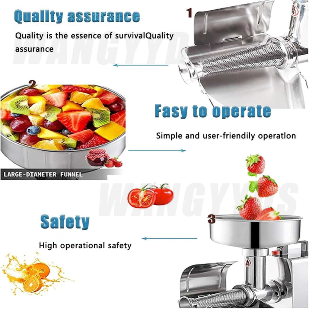 450W Electric Tomato Strainer Stainless Steel A564345